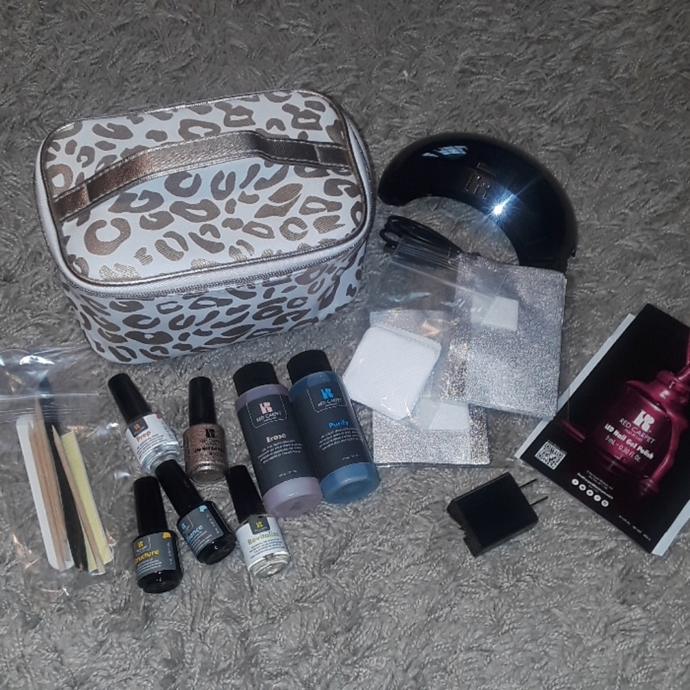 Brand new Red Carpet LED nail gel polish kit